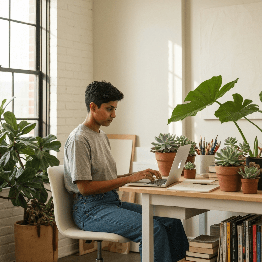 Designer working